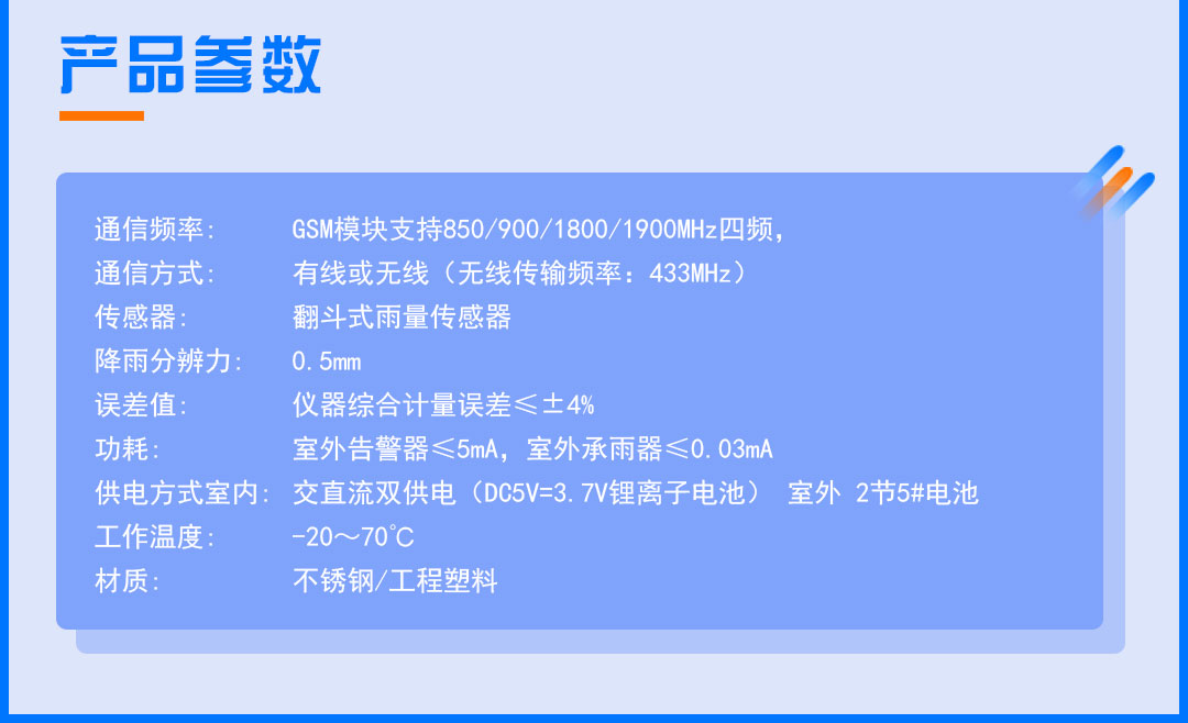 简易雨量报警器