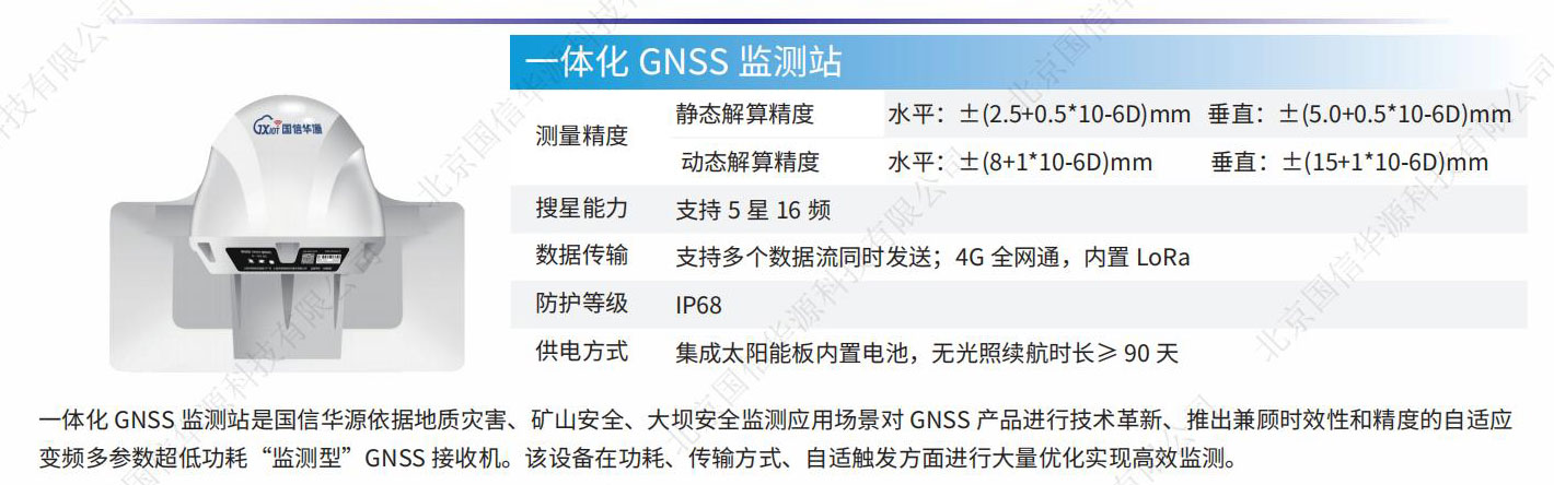 GNSS水库高边坡坝体位移监测站