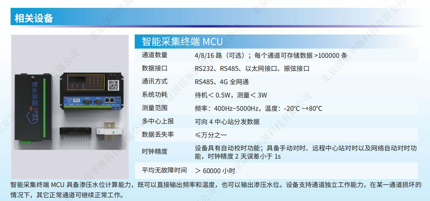 水库大坝安全mcu智能采集终端