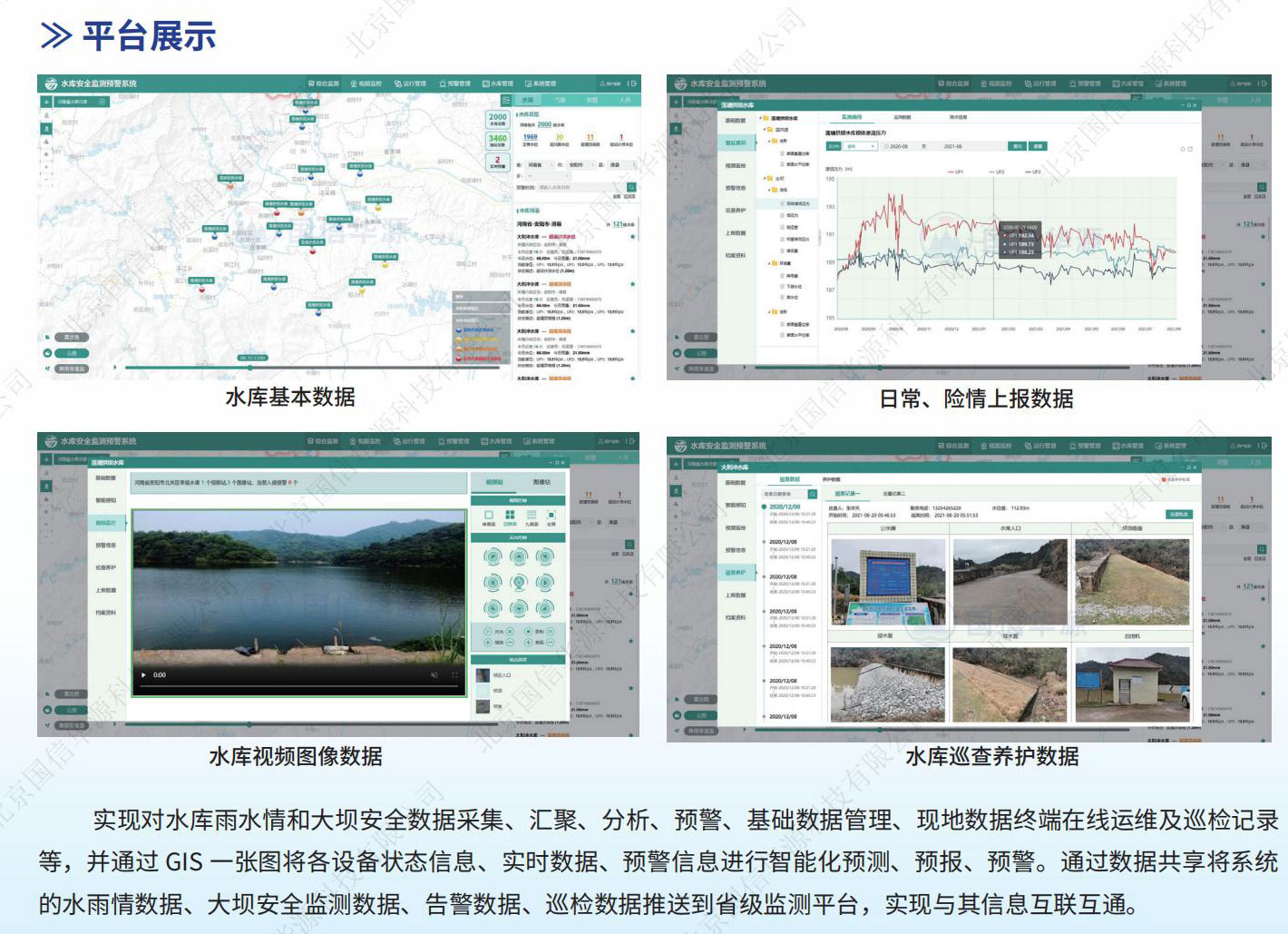 智慧水库安全监测平台